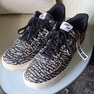 Nike Just Do It Black and White Sneakers